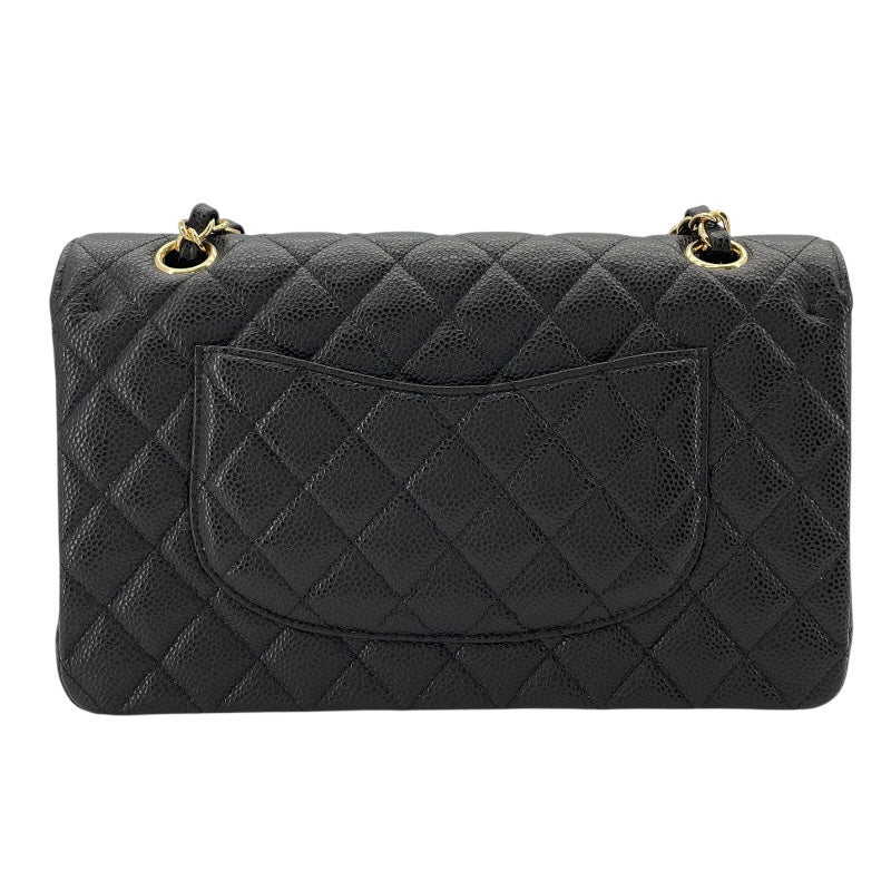 シャネル CHANEL マトラッセ25 A01112 24番台 ブラック GD金具 キャビアスキン レディース ショルダーバッグ
