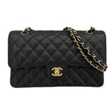 シャネル CHANEL マトラッセ25 A01112 24番台 ブラック GD金具 キャビアスキン レディース ショルダーバッグ