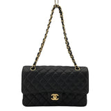 シャネル CHANEL マトラッセ25 A01112 24番台 ブラック GD金具 キャビアスキン レディース ショルダーバッグ