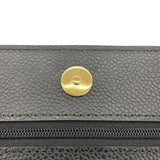 シャネル CHANEL マトラッセチェーンウォレット AP0250 ブラック GD金具 キャビアスキン レディース ウォレットチェーン