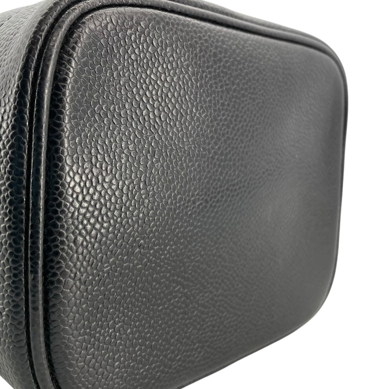 シャネル CHANEL バニティ A01998 ブラック GD金具 キャビアスキン レディース ハンドバッグ