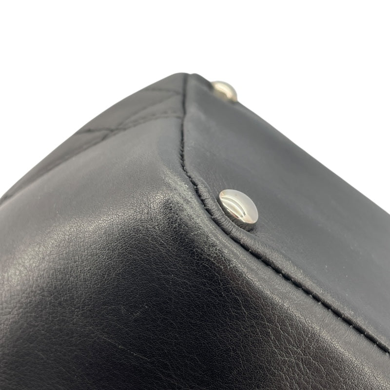 シャネル CHANEL カンボンライントートミディアム A25167 14番台 ブラック SV金具 カーフ レディース トートバッグ