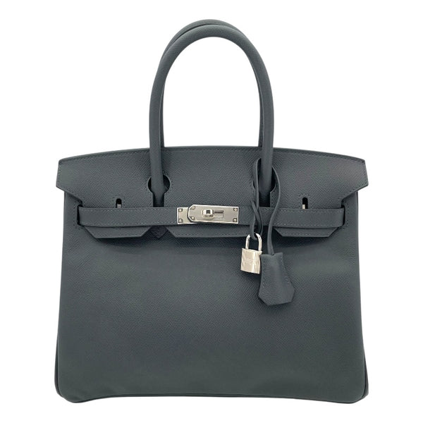 エルメス HERMES バーキン30 W刻 グリミスティ SV金具 エプソン レディース ハンドバッグ