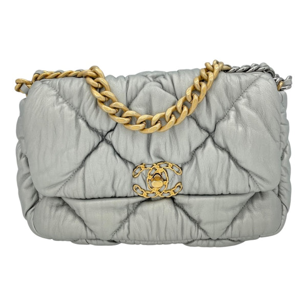 シャネル CHANEL CHANEL 19 バッグ AS1160 シルバー　GD・SV金具 ラム レディース ショルダーバッグ