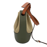 ロエベ LOEWE バルーンバッグ A710C31X30 カーキ×ブラウン キャンバス レザー レディース ショルダーバッグ