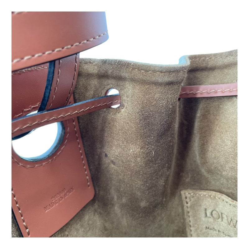 ロエベ LOEWE バルーンバッグ A710C31X30 カーキ×ブラウン キャンバス レザー レディース ショルダーバッグ
