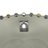シャネル CHANEL チェーンショルダー ホワイト GDxSV金具 カーフ レディース ショルダーバッグ