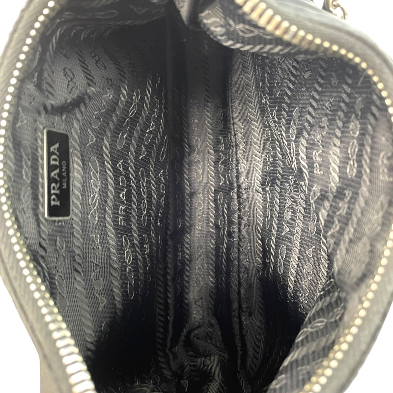 プラダ PRADA Re-Edition ショルダー 1BH204 ブラック ナイロン レディース ショルダーバッグ