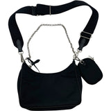 プラダ PRADA Re-Edition ショルダー 1BH204 ブラック ナイロン レディース ショルダーバッグ