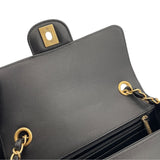 シャネル CHANEL チェーンショルダー ブラックxホワイト GD金具 カーフ レディース ショルダーバッグ