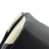 シャネル CHANEL チェーンショルダー ブラックxホワイト GD金具 カーフ レディース ショルダーバッグ