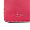 ヴァレンティノ VALENTINO スタッズウォレット ピンク レザー レディース 二つ折り財布