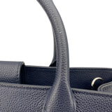 シャネル CHANEL ネオエクゼクティブトート A69930 23番台 ネイビー SV金具 キャビアスキン レディース トートバッグ