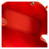 エルメス HERMES ガーデンパーティーTPM X刻 オレンジ SV金具 トワル ユニセックス ハンドバッグ