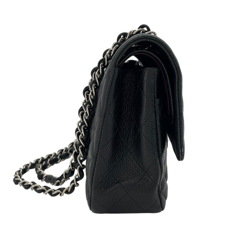 シャネル CHANEL マトラッセ25 A01112 25番台 ブラック SV金具 キャビアスキン レディース ショルダーバッグ