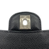シャネル CHANEL マトラッセ25 A01112 25番台 ブラック SV金具 キャビアスキン レディース ショルダーバッグ