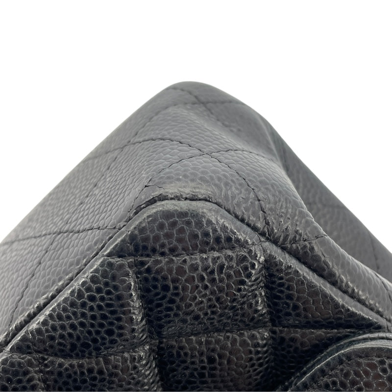 シャネル CHANEL マトラッセ25 A01112 25番台 ブラック SV金具 キャビアスキン レディース ショルダーバッグ