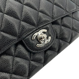 シャネル CHANEL マトラッセ25 A01112 25番台 ブラック SV金具 キャビアスキン レディース ショルダーバッグ