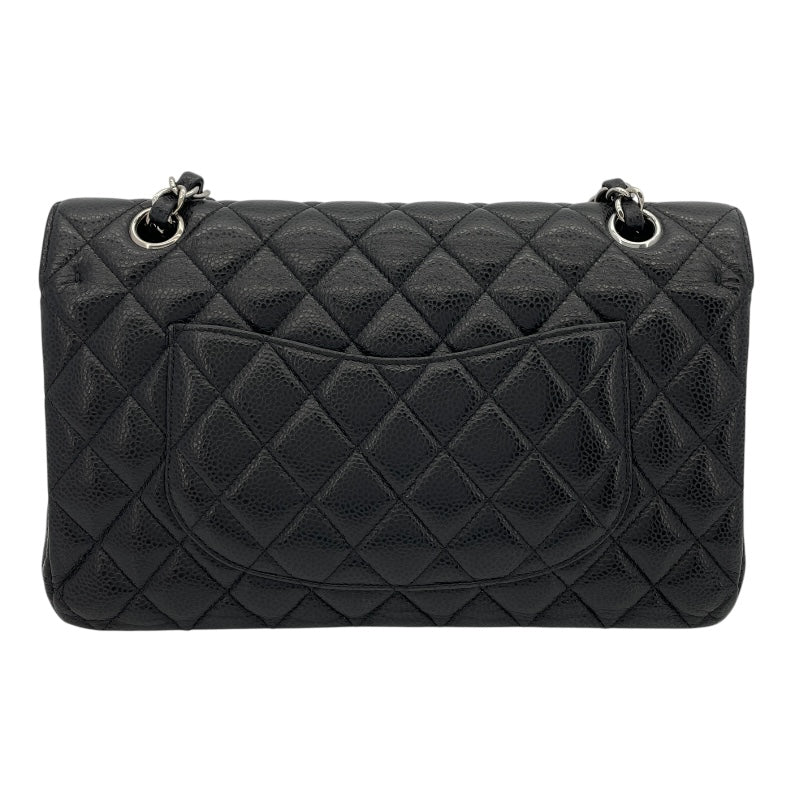 シャネル CHANEL マトラッセ25 A01112 25番台 ブラック SV金具 キャビアスキン レディース ショルダーバッグ