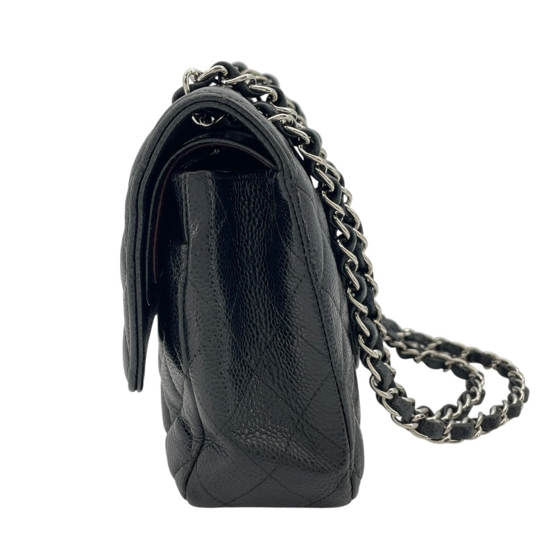シャネル CHANEL マトラッセ25 A01112 25番台 ブラック SV金具 キャビアスキン レディース ショルダーバッグ