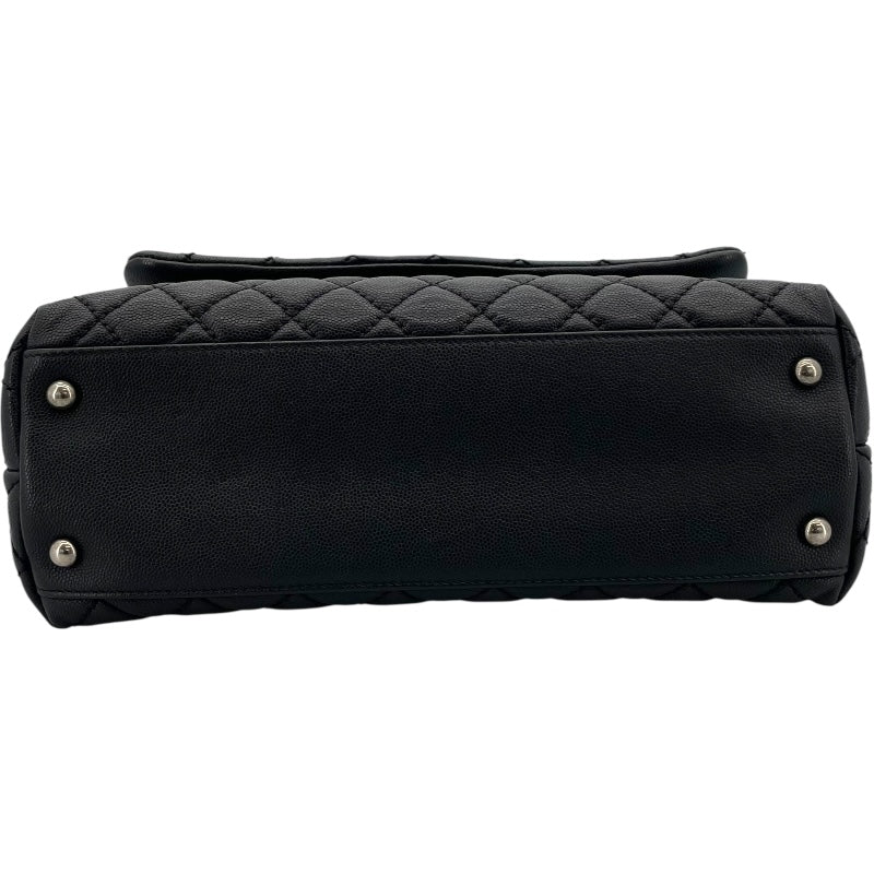 シャネル CHANEL ココハンドル29 A92991 ブラック SV金具 キャビアスキン・パイソン レディース ショルダーバッグ