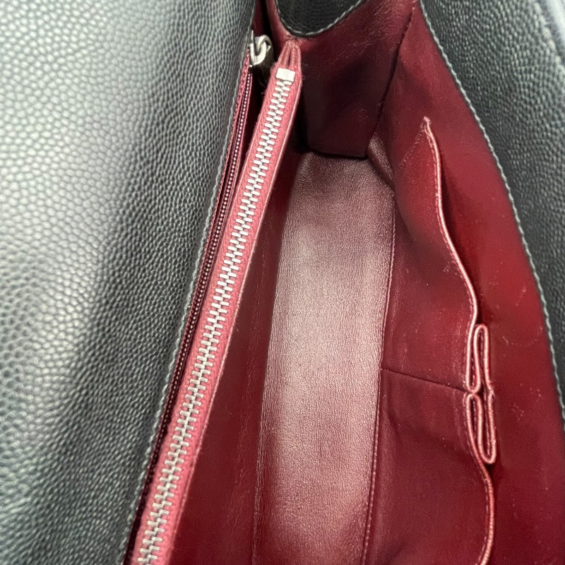 シャネル CHANEL ココハンドル29 A92991 ブラック SV金具 キャビアスキン・パイソン レディース ショルダーバッグ