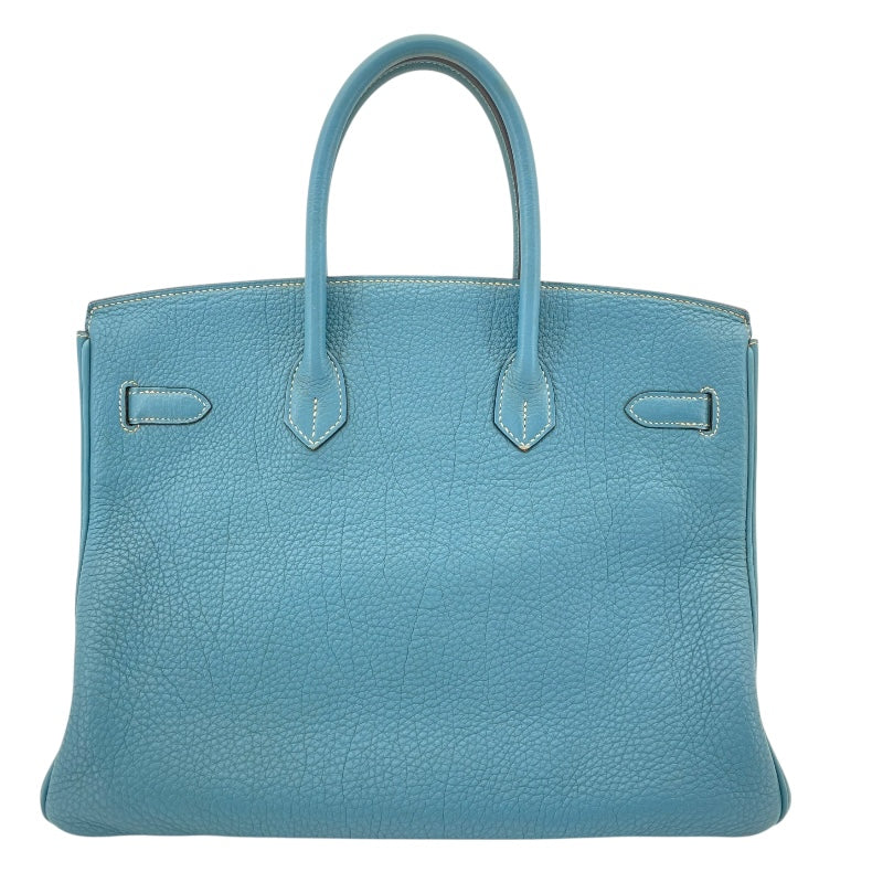 エルメス HERMES バーキン35 □N刻印　(2010年製) ブルージーン　ゴールド金具 トゴ レディース ハンドバッグ