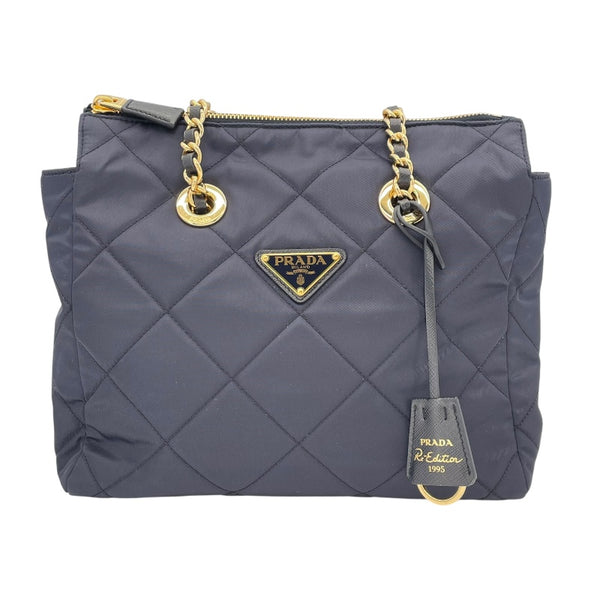プラダ PRADA Re-Edition ショルダー ネイビー GD金具 リナイロン レディース ショルダーバッグ