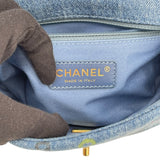 シャネル CHANEL チェーンショルダーバッグ AS3134 ブルー GD金具 デニム レディース ショルダーバッグ
