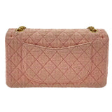 シャネル CHANEL 2.55 フラップバッグ A37586 23番台 ピンク GD金具 ツイード レディース ショルダーバッグ