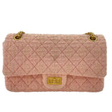 シャネル CHANEL 2.55 フラップバッグ A37586 23番台 ピンク GD金具 ツイード レディース ショルダーバッグ