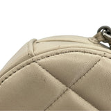 シャネル CHANEL CHANEL19 ラウンドクラッチ AP1945 30番台 ホワイト GDxSV金具 ラム レディース ショルダーバッグ