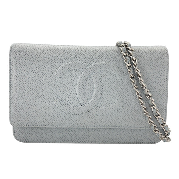 シャネル CHANEL ココマークチェーンウォレット A48654 17番台 ライト  