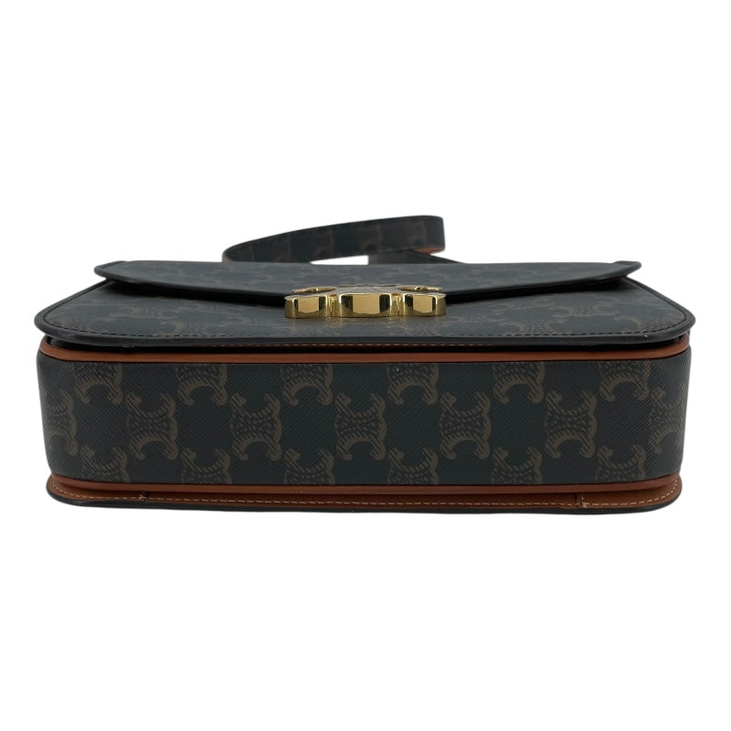 セリーヌ CELINE トリオンフ ショルダー ダークブラウン トリオンフ