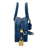 ミュウミュウ miu miu アルカディ 5BB123 ブルー レザー レディース ハンドバッグ