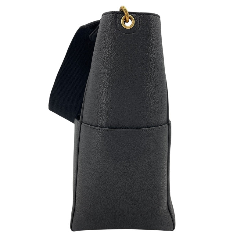 セリーヌ CELINE サングル バケット ミディアム 189593A ブラック GD金具 レザー ユニセックス ショルダーバッグ
