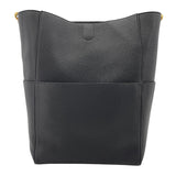 セリーヌ CELINE サングル バケット ミディアム 189593A ブラック GD金具 レザー ユニセックス ショルダーバッグ