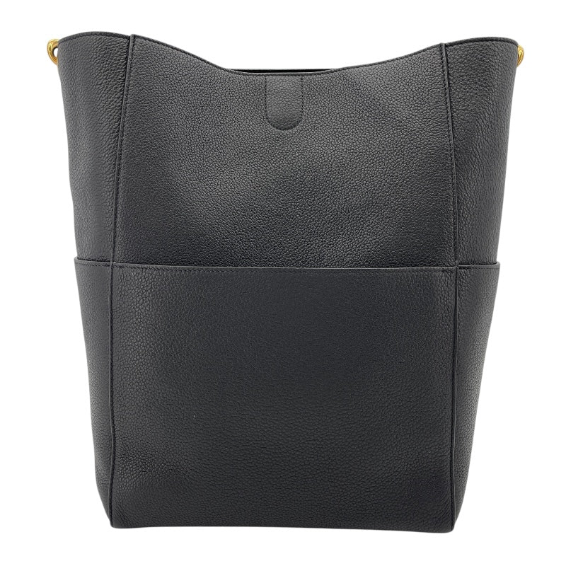 セリーヌ CELINE サングル バケット ミディアム 189593A ブラック GD金具 レザー ユニセックス ショルダーバッグ