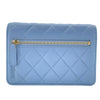 シャネル CHANEL マトラッセチェーンウォレット AP0250 30番台 ライトブルー GD金具 ラム レディース ウォレットチェーン