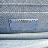 シャネル CHANEL マトラッセチェーンウォレット AP0250 30番台 ライトブルー GD金具 ラム レディース ウォレットチェーン