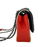 シャネル CHANEL マトラッセ チェーンショルダー A93691 23番台 ブラックxマルチ　シルバー金具 ラム レディース ショルダーバッグ