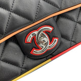 シャネル CHANEL マトラッセ チェーンショルダー A93691 23番台 ブラックxマルチ　シルバー金具 ラム レディース ショルダーバッグ