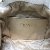 シャネル CHANEL CHANEL22 ミニ AS3980 ホワイト GD金具 カーフスキン レディース ショルダーバッグ