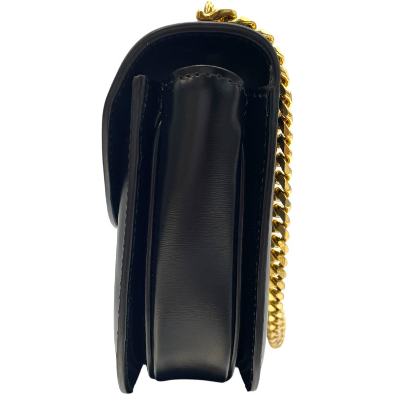 セリーヌ CELINE トリオンフ チェーン ブザス クレア ブラック GD金具 シャイニーカーフ レディース ショルダーバッグ