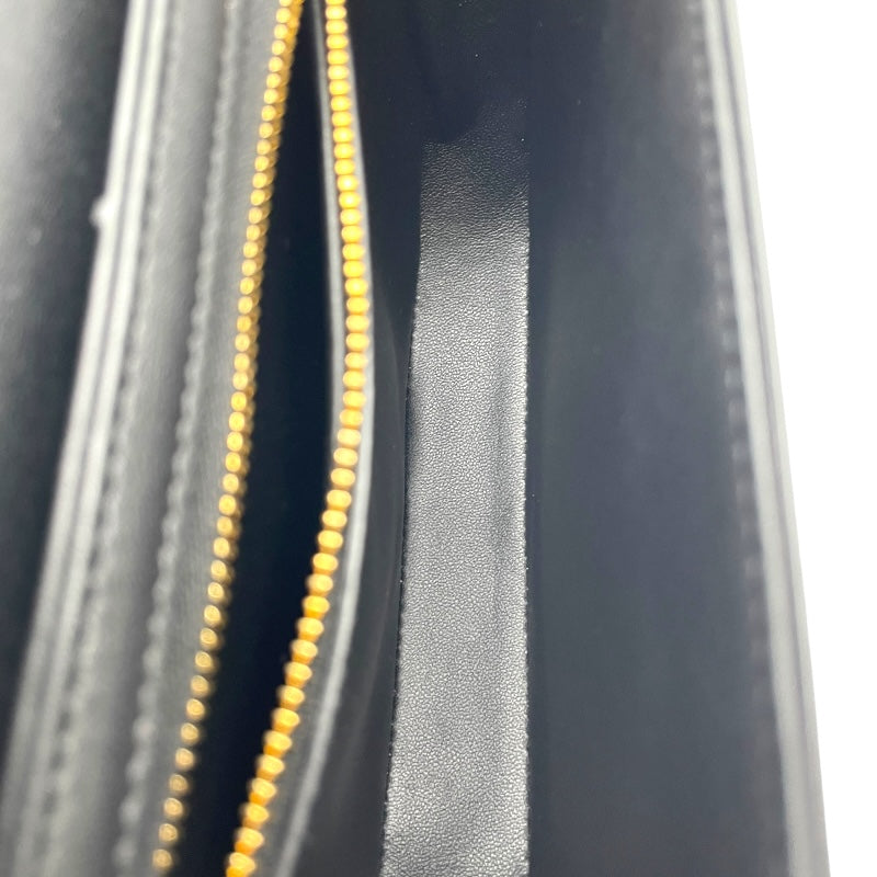 セリーヌ CELINE トリオンフ チェーン ブザス クレア ブラック GD金具 シャイニーカーフ レディース ショルダーバッグ
