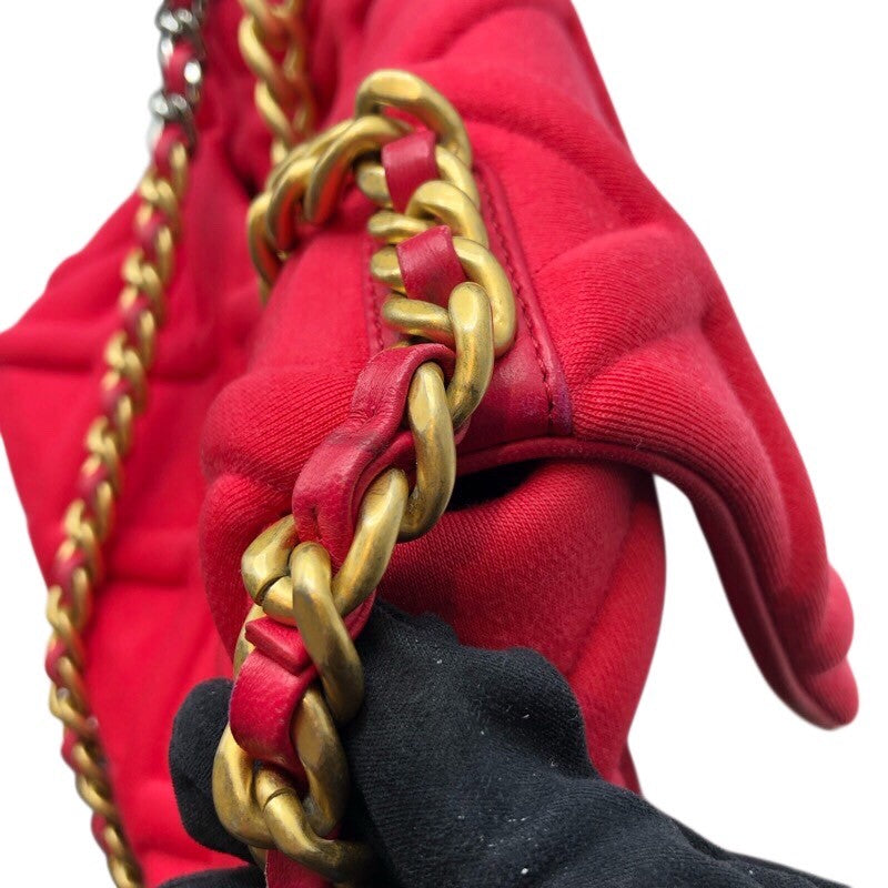 シャネル CHANEL CHANEL 19 バッグ AS1160 ピンク GD・SV金具 ジャージー レディース ショルダーバッグ