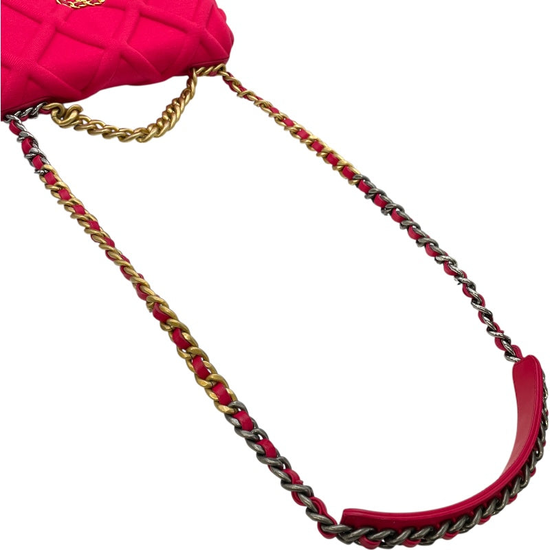シャネル CHANEL CHANEL 19 バッグ AS1160 ピンク GD・SV金具 ジャージー レディース ショルダーバッグ
