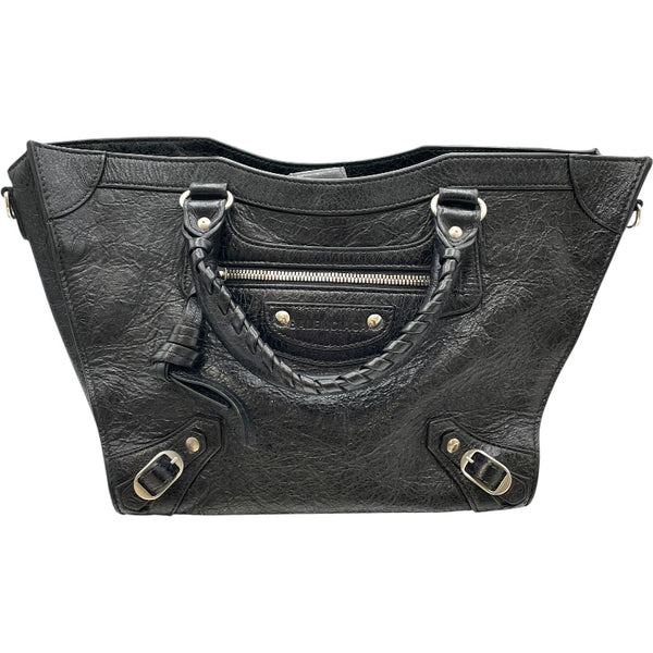 バレンシアガ BALENCIAGA ネオクラシック ミディアム 702499 ブラック レザー レディース ショルダーバッグ