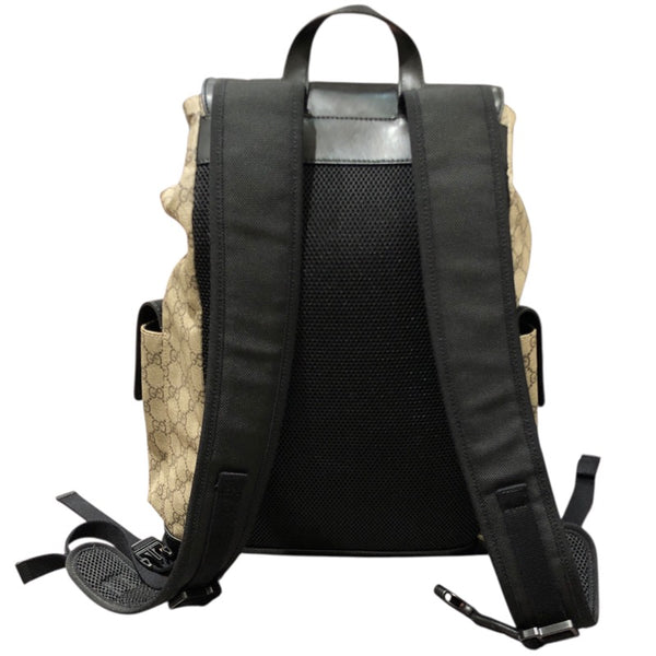 グッチ GUCCI GGスプリーム バックパック 450958 ベージュ×ブラック GGスプリームキャンバス/レザー メンズ リュック・デイパック