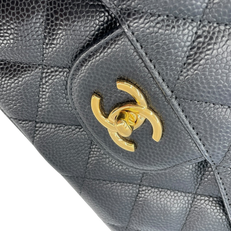 シャネル CHANEL マトラッセ30 A58600 19番台 ブラック シルバー金具 キャビアスキン レディース ショルダーバッグ